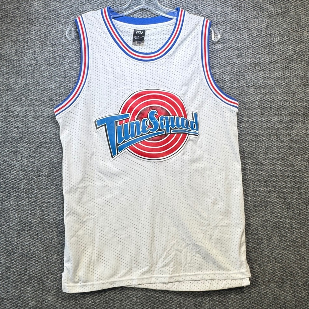 OGJ Lola Bunny Tune Squad Space Jam Jersey White Mesh Basketball Tank Small 10